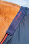 Premier Equine Buster Turnout Rug with Classic Neck Cover 250g in Navy - neck fastenings