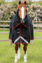 Premier Equine Buster Turnout Rug with Classic Neck Cover 250g in Black - front