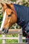 Premier Equine Buster Turnout Rug with Classic Neck Cover 250g in Navy - neck cover