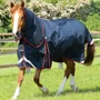 Premier Equine Buster Turnout Rug with Classic Neck Cover 250g in Navy - lifestyle