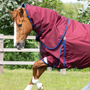 Premier Equine Buster Turnout Rug with Classic Neck Cover 40g in Burgundy