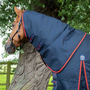 Premier Equine Buster Turnout Rug with Classic Neck Cover 420g in Navy