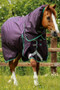 Premier Equine Buster Turnout Rug with Snug-Fit Neck Cover 200g in Purple - lifestyle