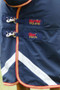 Premier Equine Titan Storm Combo Turnout Rug with Snug-Fit 450g in Navy - chest clips