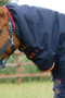 Premier Equine Titan Storm Combo Turnout Rug with Snug-Fit 450g in Navy - neck cover