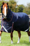 Premier Equine Titan Turnout Rug with Snug-Fit Neck Cover 100g in Navy - lifestyle