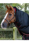 Premier Equine Titan Turnout Rug with Snug-Fit Neck Cover 100g in black - neck cover