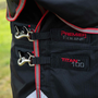 Premier Equine Titan Turnout Rug with Snug-Fit Neck Cover 100g in black