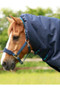 Premier Equine Titan Turnout Rug with Snug-Fit Neck Cover 200g in Navy - neck cover