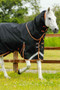 Premier Equine Titan Turnout Rug with Snug-Fit Neck Cover 300g in Black - front