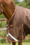 Premier Equine Titan Turnout Rug with Snug-Fit Neck Cover 300g in Brown - no neck