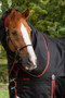 Premier Equine Titan Turnout Rug with Snug-Fit Neck Cover 450g in Black - neck cover