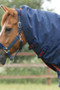 Premier Equine Titan Turnout Rug with Snug-Fit Neck Cover 450g in Navy - neck cover