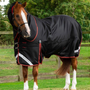 Premier Equine Titan Turnout Rug with Snug-Fit Neck Cover 450g in Black - lifestyle