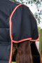 Premier Equine Stable Buster Rug with Neck Cover 450g in Black - tail flap