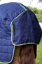 Premier Equine Lucanta Stable Rug with Neck Cover 450g in Navy - tail flap