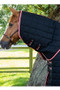 Premier Equine Lucanta Stable Rug with Neck Cover 450g in Black - neck cover