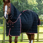Premier Equine Lucanta Stable Rug with Neck Cover 450g in Black