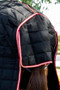 Premier Equine Lucanta Stable Rug with Neck Cover 200g in Black - tail flap