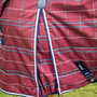 Premier Equine Domus Stable Rug 200g in Burgundy Check