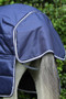 Premier Equine Hydra Stable Rug with Neck Cover 200g in Navy - tail flap