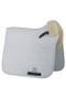 Woof Wear Elegance Sheepskin Dressage Pad - White - Front