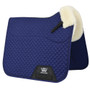 Woof Wear Elegance Sheepskin Dressage Pad - Navy - Front