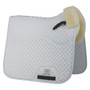 Woof Wear Elegance Sheepskin Dressage Pad - White - Front