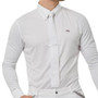Premier Equine Mens Giulio Long Sleeve Show Shirt in White - front