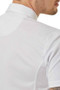 Premier Equine Mens Antonio Short Sleeve Show Shirt in White - shoulder