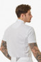 Premier Equine Mens Antonio Short Sleeve Show Shirt in White - back