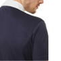 Premier Equine Mens Antonio Short Sleeve Show Shirt in Navy - shoulder