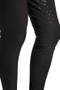 Premier Equine Mens Levanzo Full Seat Gel Breeches in Black - inner leg