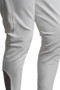 Premier Equine Mens Barusso Gel Knee Breeches in White - inner leg
