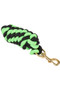 Shires Leadrope With Trigger Clip - Black/Lime