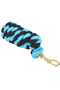 Shires Leadrope With Trigger Clip - Black/Turquoise