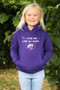 British Country Collection Childrens "Love me Love my Pony" Hoodie in Purple - Lifestyle