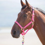 Shires Topaz Nylon Headcollar - Pink