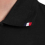Premier Equine Mens Respiro Riding Polo Shirt in Black - collar branding