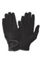 Hy Equestrian Childrens Cottenham Elite Riding Gloves in Black - Front & Palm