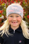 Hy Equestrian Childrens Flaine Headband in Grey/Pink - Lifestyle