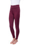 Hy Equestrian Childrens Melton Riding Tights in Fig - Front