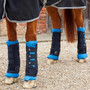 Premier Equine Bi-Polar Magni-Teque Boot Wraps in Black - lifestyle front and hind boots