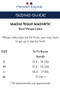 Premier Equine Bi-Polar Magni-Teque Boot Liners Size Guide