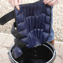 Premier Equine Cold Water Boots in Navy - soaked in a bucket of water
