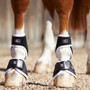 Premier Equine Bi-Polar Magni-Teque Fetlock Boots in Black - lifestyle front pair