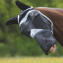 FlyGuard Field Durable Fly Mask With Ears & Nose - Black