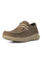 Ariat Mens Hilo Stretch Shoes in Brown Canvas - outer side