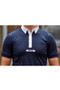 Ariat Mens TEK Short Sleeve Show Shirt in Navy - lifestyle chest detail