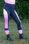 Little Rider Childrens Pony Fantasy Socks Three Pack in Navy/Pink - lifestyle with matching outfit